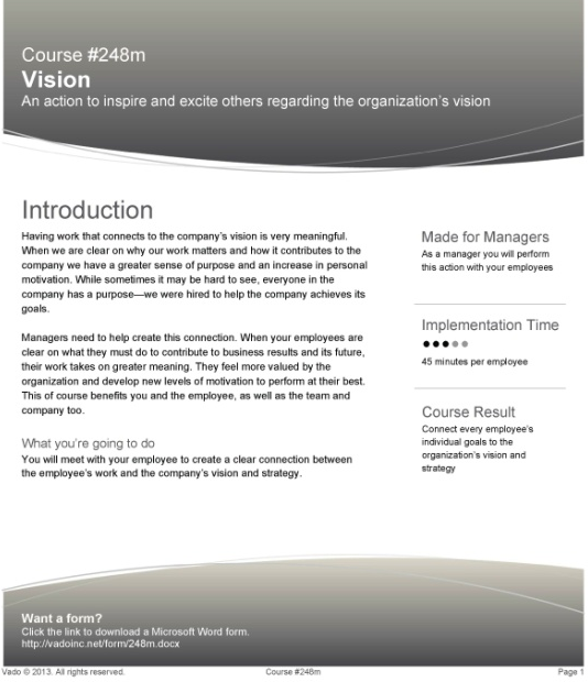 Vado Implementation Guide