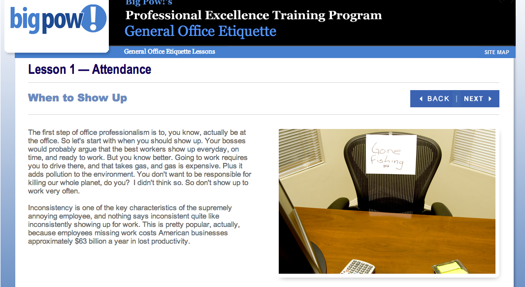 Gone fishing sign on office chair