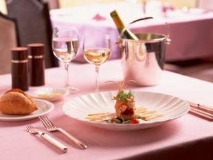 Fancy table setting at a restaurant