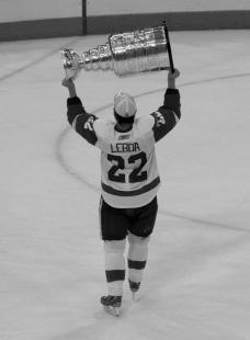 Holding Stanley Cup