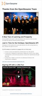 Happy Holidays from OpenSesame