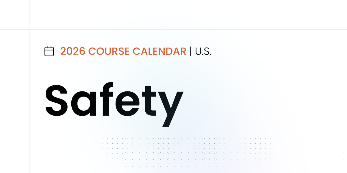 2026 U.S. Safety Course Calendar