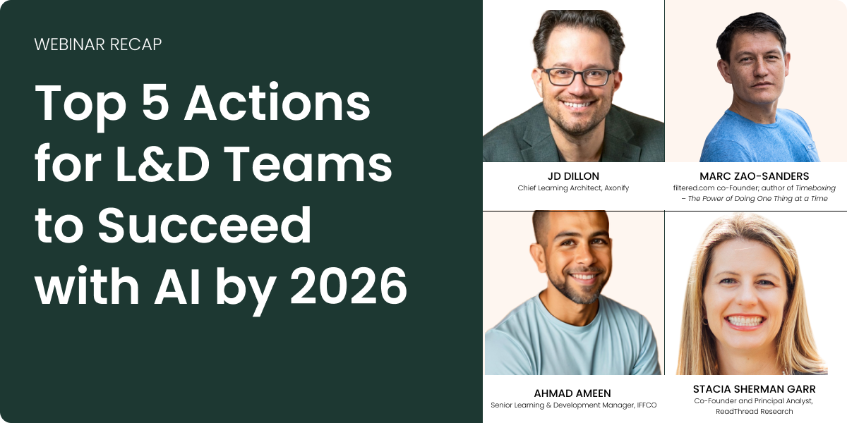 Top 5 Actions for L&D Teams to Succeed with AI by 2026