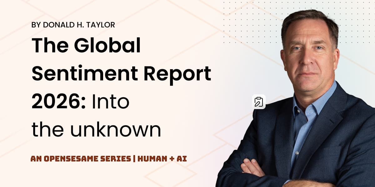 The Global Sentiment Report 2026 : Into the Unknown
